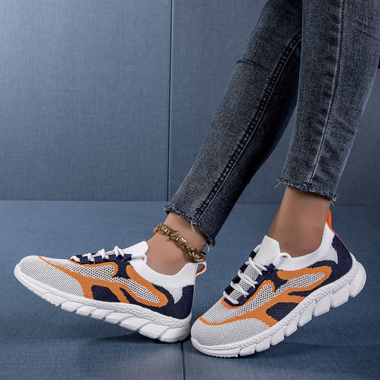 Damen Leichte Sportschuhe mit atmungsaktivem Mesh-Obermaterial und rutschfester Sohle EB