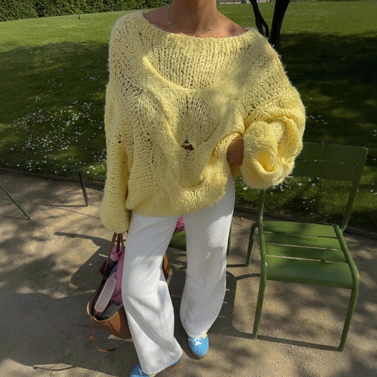 Damen Oversized Strickpullover EB