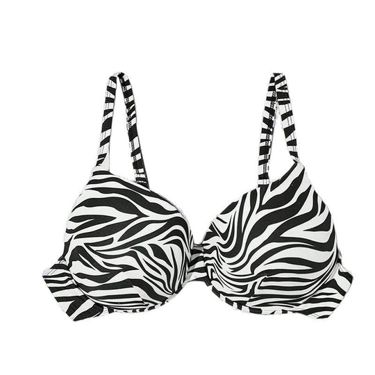 Damen Triangel-Bikinioberteil mit raffinierten Rüschendetails und verstellbaren Trägern EB