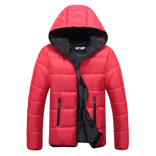 Unisex nan leichte Steppjacke mit wattierter Isolierung, gefütterter Kapuze und verdeckten Reißverschlusstaschen EB