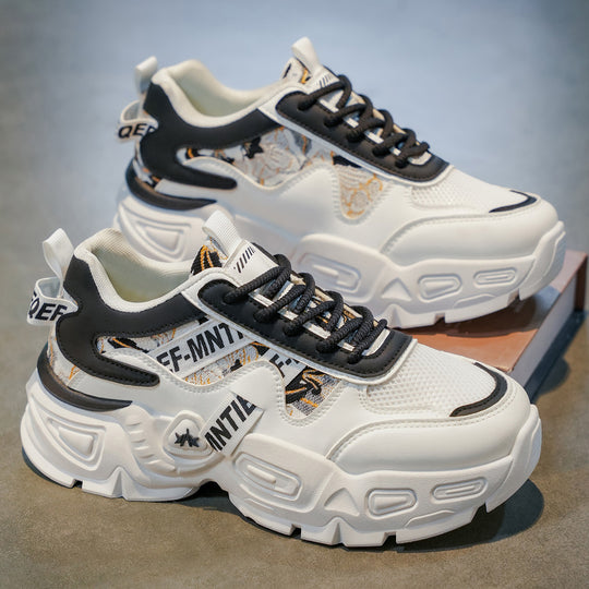 Damen Sportliche Chunky Sneakers mit atmungsaktiver Mesh-Oberfläche und modischen Akzenten EB