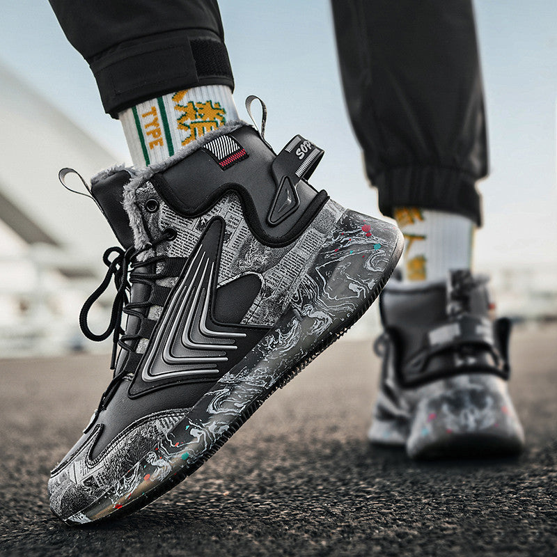 Damen High-Top Sneakers mit innovativem Design und rutschfester Sohle EB