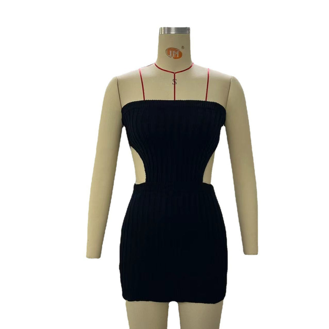 Damen figurbetontes Mini-Kleid mit Cut-Out-Details EB