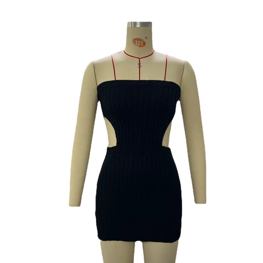 Damen figurbetontes Mini-Kleid mit Cut-Out-Details EB