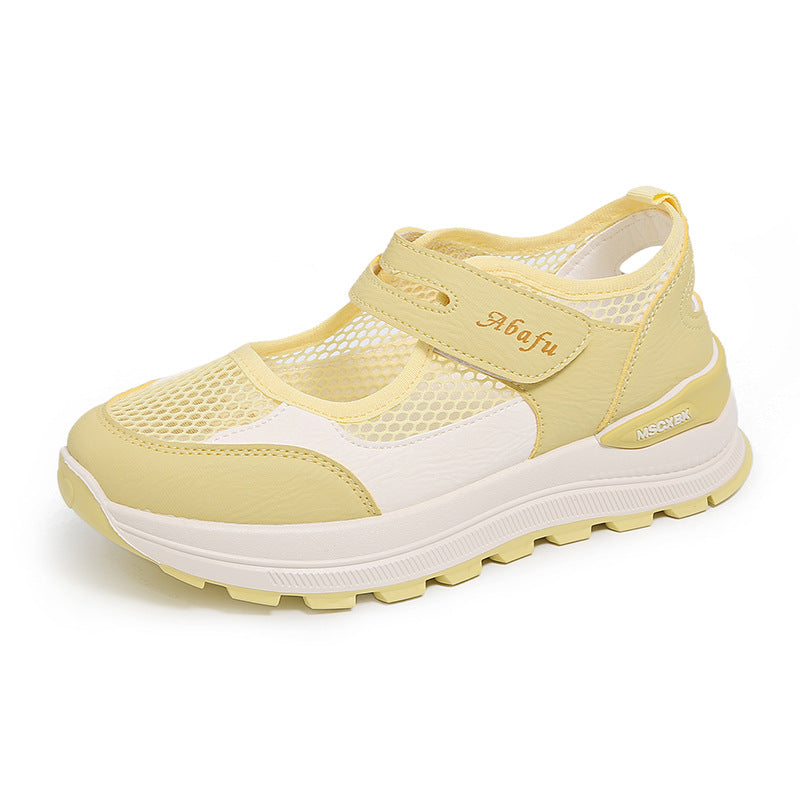 Damen Freizeitsneaker mit atmungsaktivem Mesh-Obermaterial und gepolsterter Innensohle EB