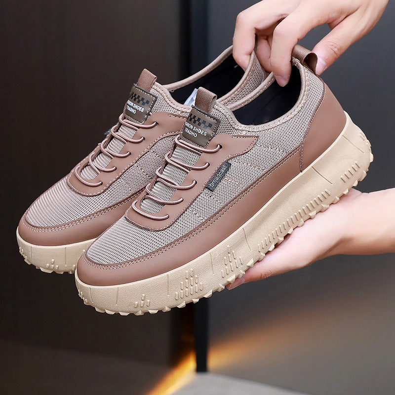 Damen Sportliche und komfortable Sneakers mit dicker Profilsohle EB
