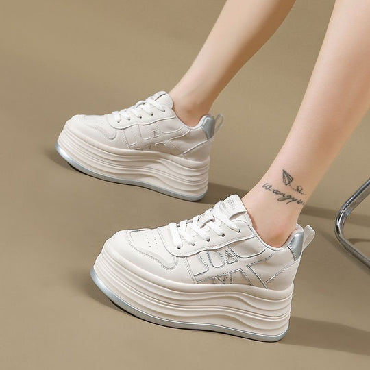 Damen modische Plateau-Sneaker mit einem komfortablen und atmungsaktiven Design EB