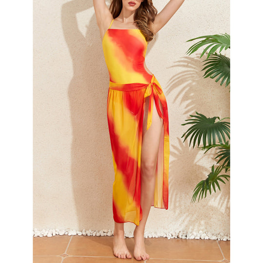 Damen Schwimmanzug und sommerlicher Wickelrock EB