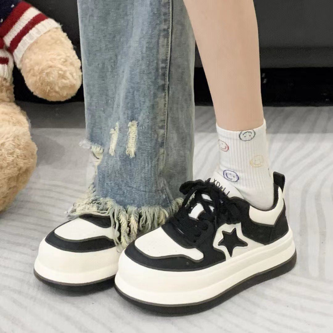 Damen modische Sneakers mit bequemer Sohle und sportlichem Design EB