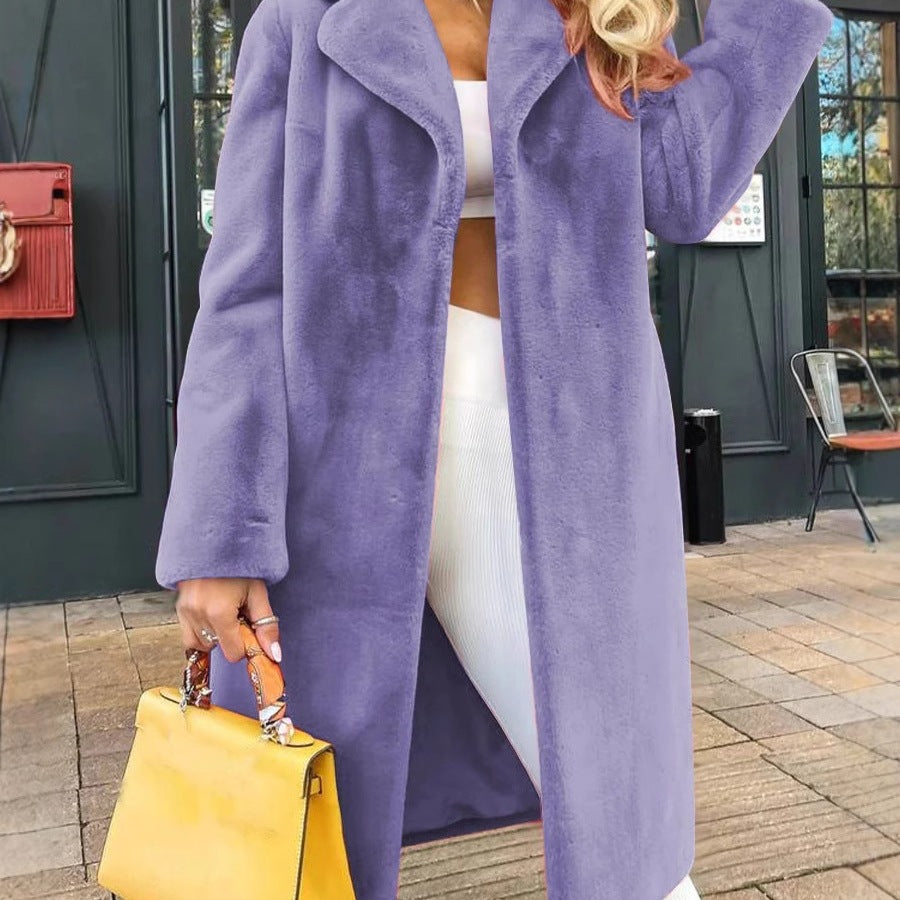 Damen elegante Fleecejacke mit modernem Schnitt und großzügigen Taschen EB