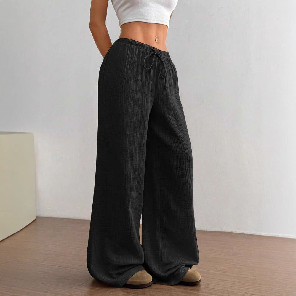 Damen Lockere Palazzo-Hose EB