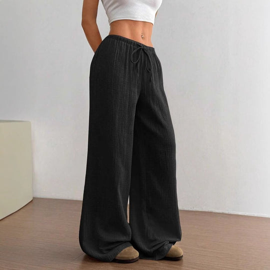 Damen Lockere Palazzo-Hose EB