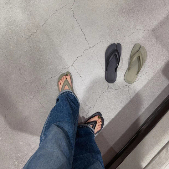 Damen Flip-Flops mit ergonomischem Fußbett und rutschfester Sohle EB
