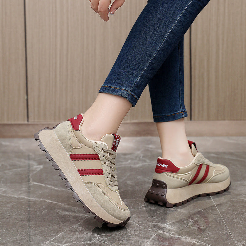 Damen Sportliche Sneakers mit rutschfester Profilsohle und stylishem Design EB