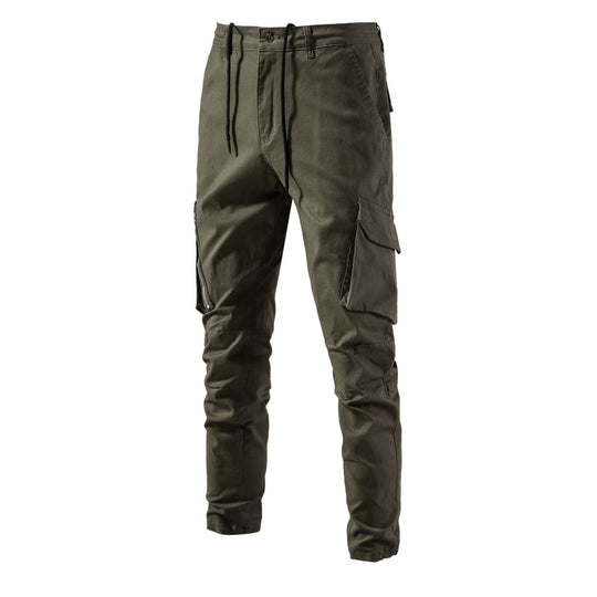 Herren Cargo-Hose mit funktionalen Taschen und elastischem Bund EB