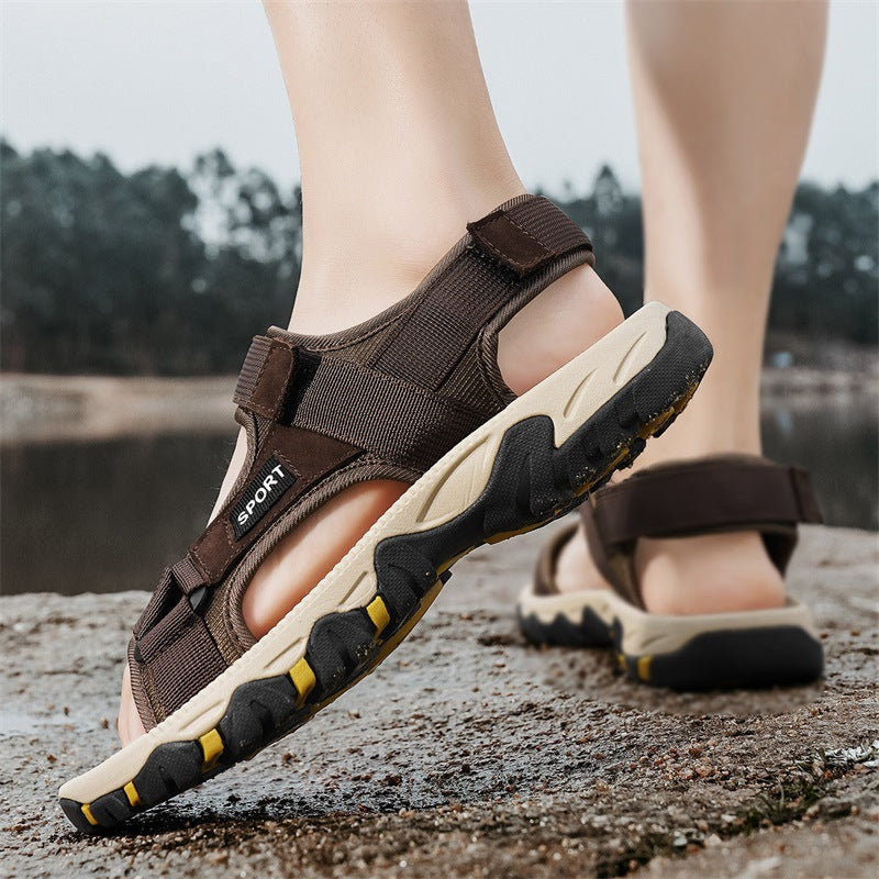 Herren Sportliche Outdoor-Sandalen mit verstellbarem Riemensystem EB