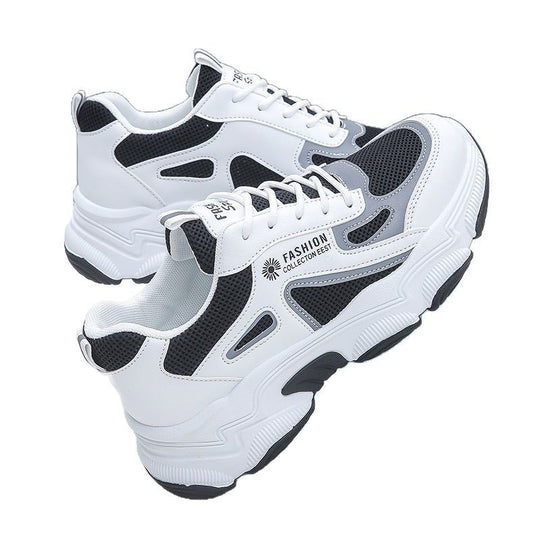 Damen Sportliche Freizeitsneaker mit dämpfender Sohle und atmungsaktiver Mesh-Oberfläche EB