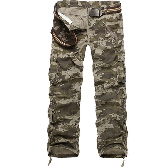 Herren Cargo-Hose mit elastischem Bund und vielseitigen Taschen EB