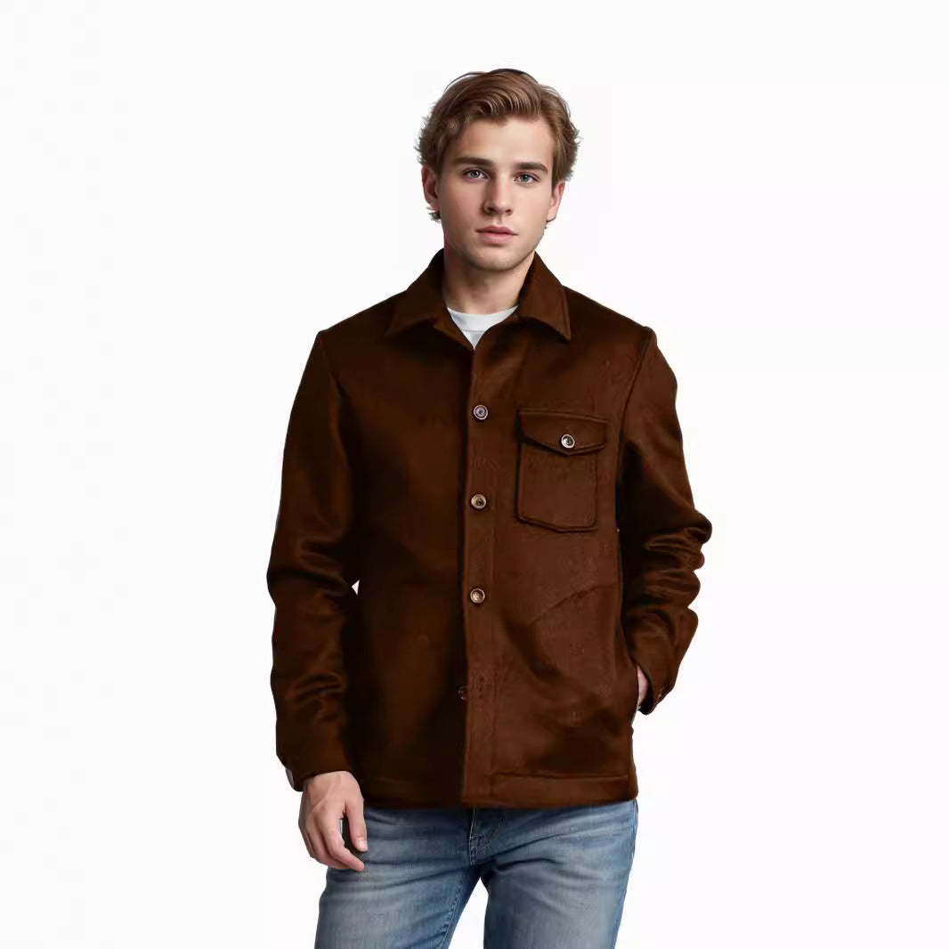 Herren Wolljacke mit praktischen Taschen EB