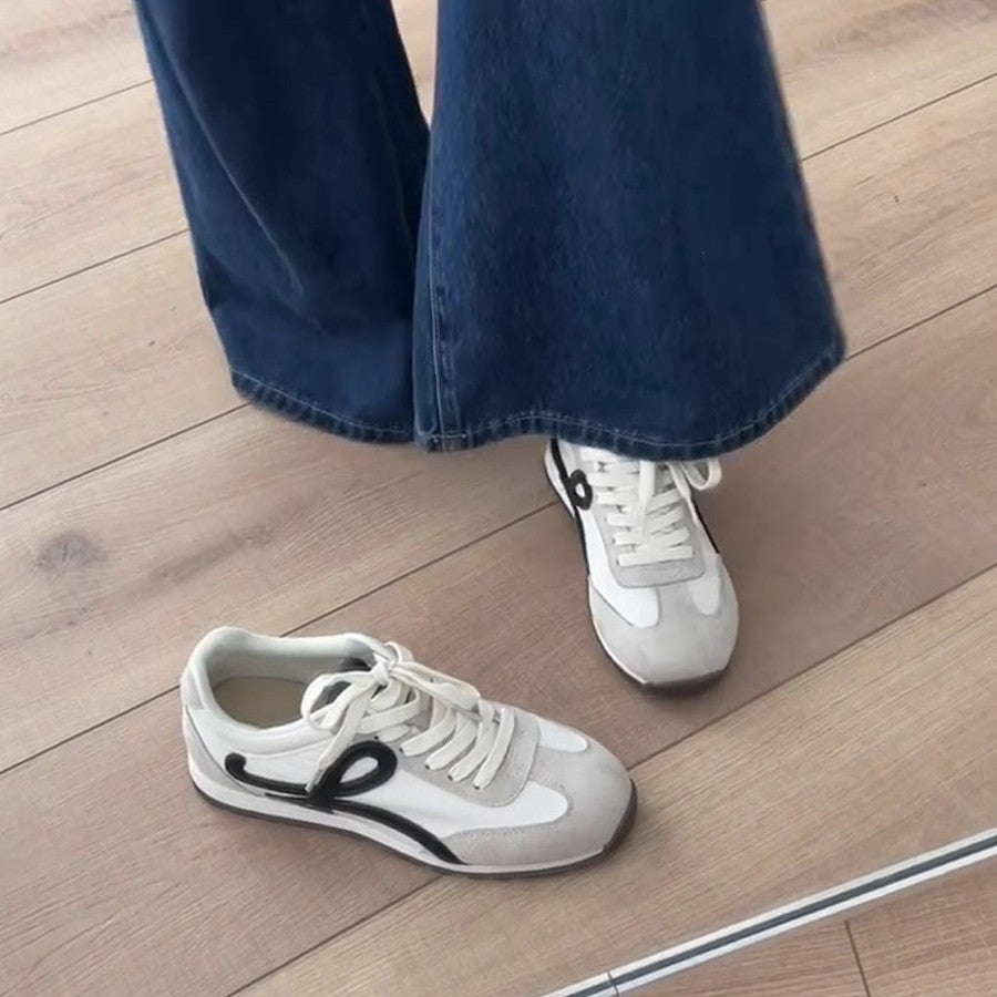 Damen sportliche Sneakers mit atmungsaktiver Mesh-Oberfläche und dämpfender Sohle EB