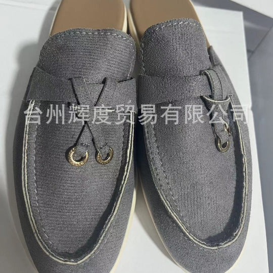 Damen Mokassin-Pantoletten mit elegantem Design und hochwertiger Oberflächenstruktur EB
