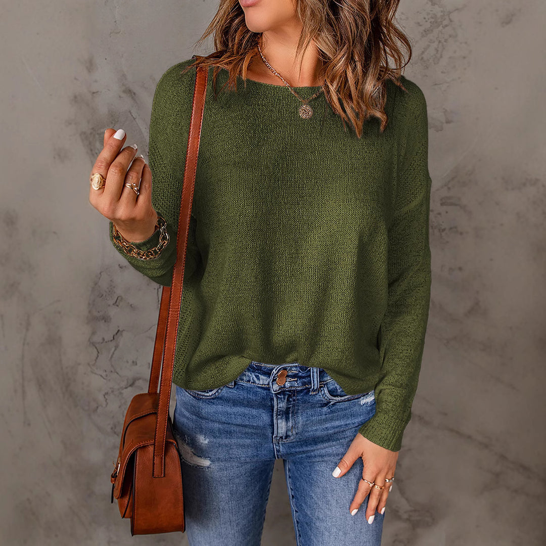 Damen Lockere Strickpullover EB