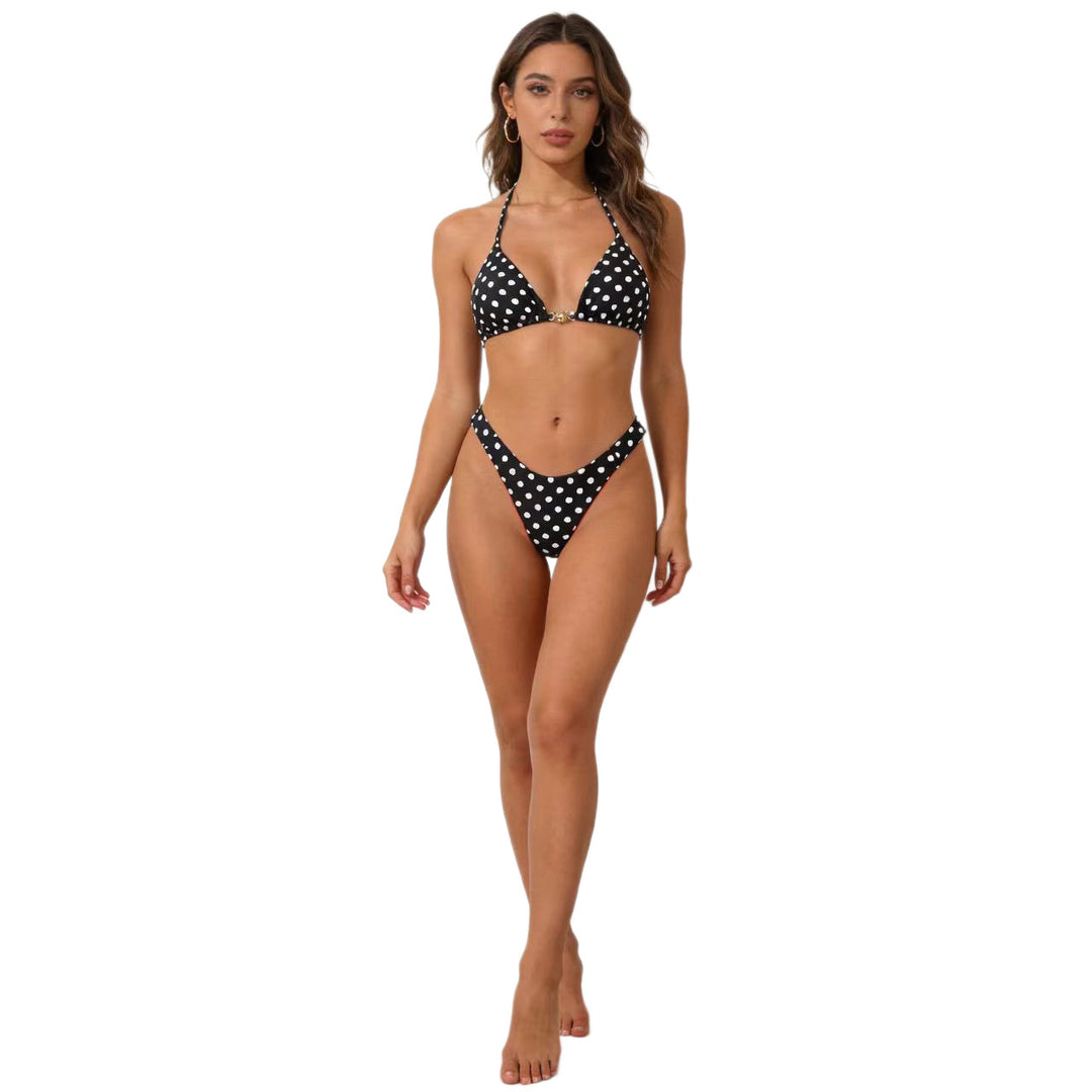 Damen Triangel-Bikini mit aufregendem Leo-Muster EB