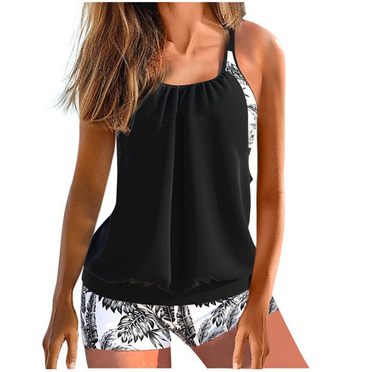 Damen Tankini-Set mit raffinierten Rüschendetails und sportlichem Schnitt EB