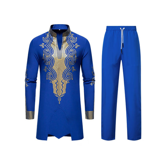 Herren traditionelles Outfit mit aufwendigem Muster EB