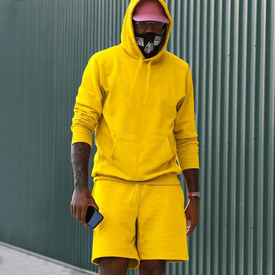 EB Herren Hoodie-Shorts-Set mit Kängurutasche