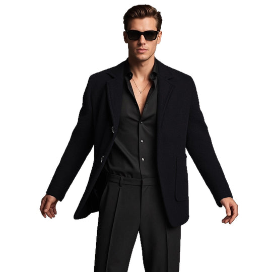 Herren eleganter und strukturierter Freizeitblazer EB