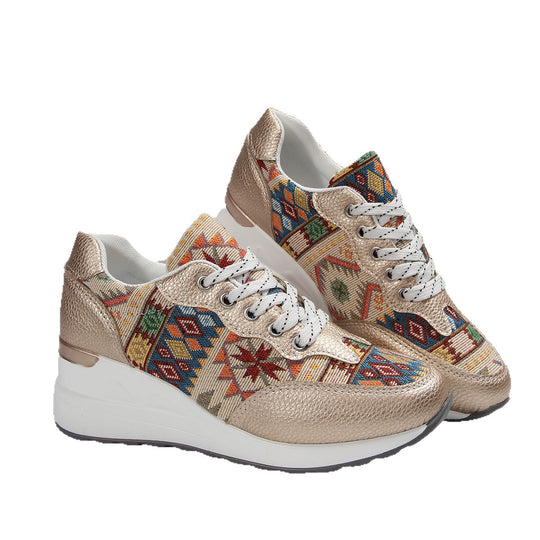 Damen Sportliche Sneakers mit kunstvoller Mustervariation und komfortabler Dämpfung EB