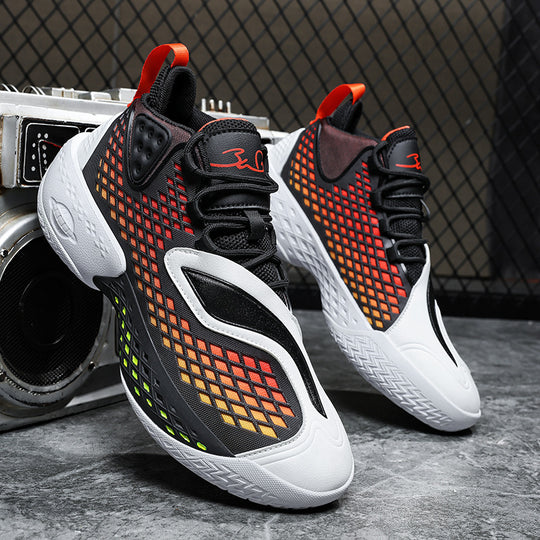 Damen Sportliche und atmungsaktive Basketball-Sneaker mit dämpfender Sohle EB