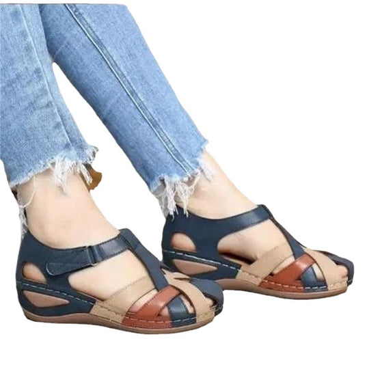 Damen Komfortable und stilvolle Wedge-Sandalen mit anatomischem Fußbett EB