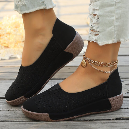 Damen Bequeme und luftige Slip-On Schuhe EB