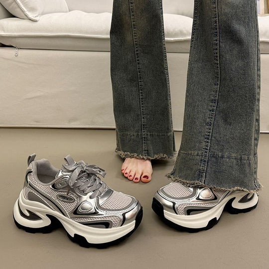 Damen Chunky Sneakers mit ergonomischer Dämpfung und sportlichem Design EB