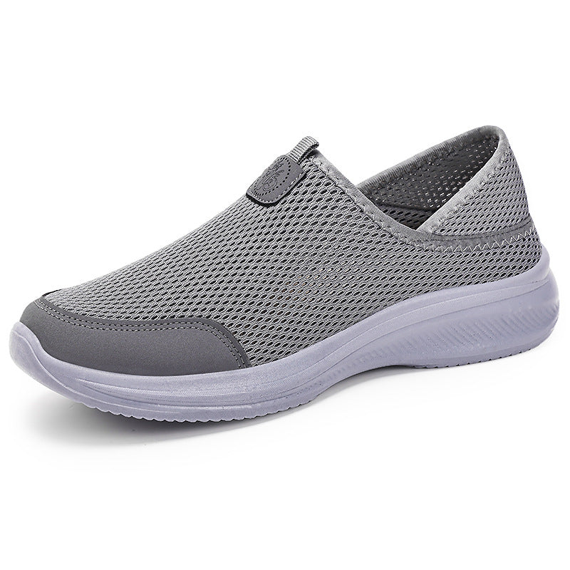 Damen Atmungsaktive Slip-On Freizeitschuhe mit elastischem Mesh-Obermaterial EB