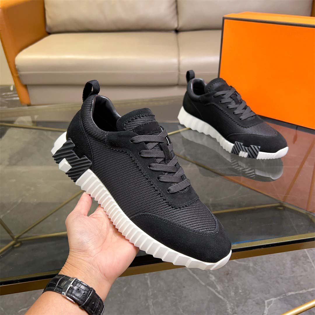 Damen Modische Sneakers mit atmungsaktiver Oberflächenstruktur und robustem Profil EB