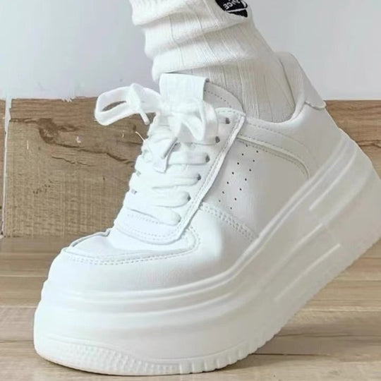 Damen Plattform Sneakers mit bequemer gepolsterter Innensohle EB