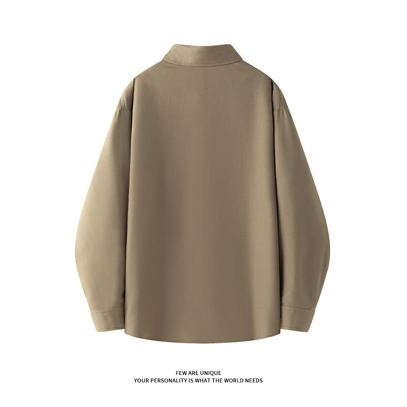 Damen nan oversized Hemdbluse aus fließendem Viskose-Mix EB