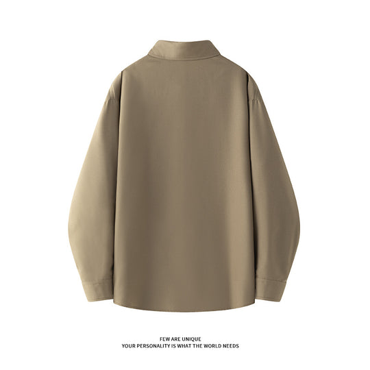 Damen nan oversized Hemdbluse aus fließendem Viskose-Mix EB