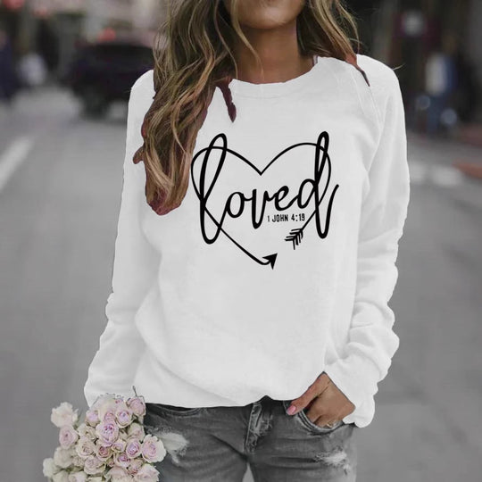 Damen Sweatshirt mit inspirierendem Schriftzug und trendigem Design EB