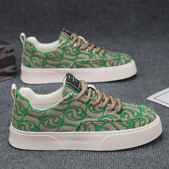 Damen Modische Sneakers mit hochwertiger Textiloberfläche EB