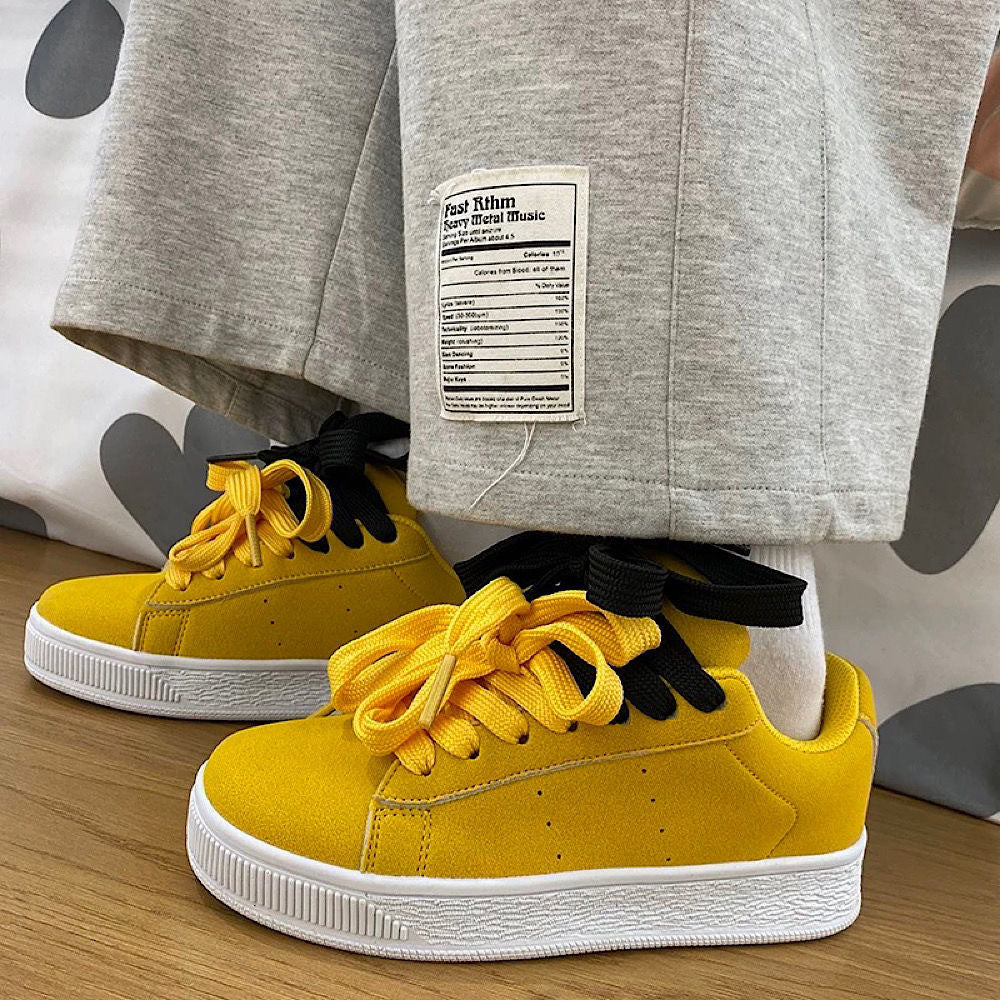 Damen Sportliche Sneakers mit Knotenschnürung und flexiblem Obermaterial EB