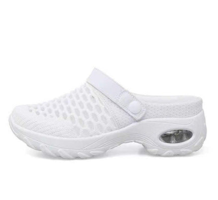 Damen Atmungsaktive Clogs mit elastischem Komfort und rutschfester Sohle EB