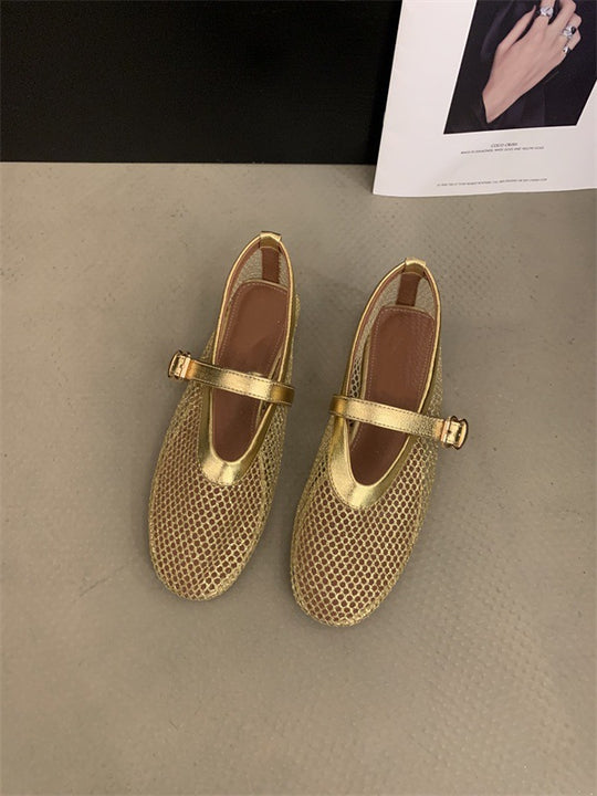 Damen Mesh-Slipper mit verstellbarem Riemen EB