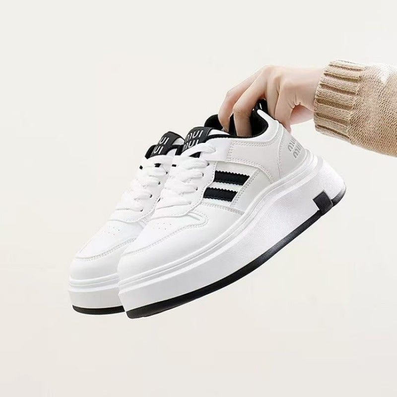 Damen Sneaker mit extra dicker Laufsohle und atmungsaktivem Obermaterial EB