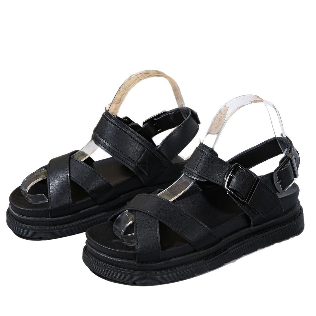 Damen Multicolor Sandalen mit verstellbarem Riemen und rutschfester Sohle EB