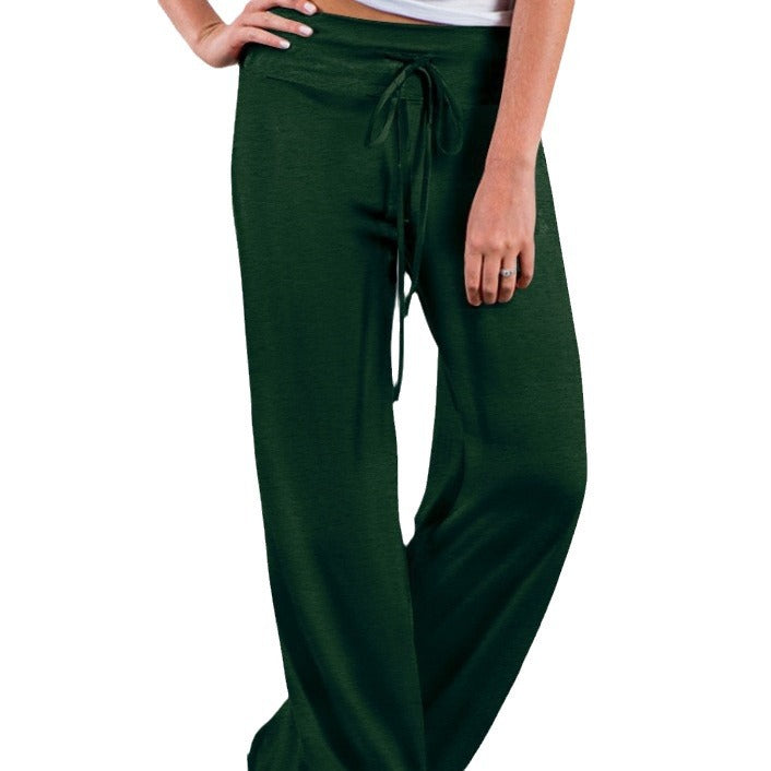 Damen Weite Freizeithose mit Kordelzug und lockerer Passform EB