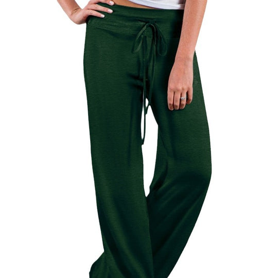 Damen Weite Freizeithose mit Kordelzug und lockerer Passform EB